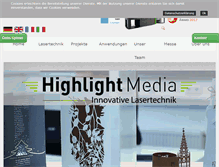 Tablet Screenshot of highlight-media.com